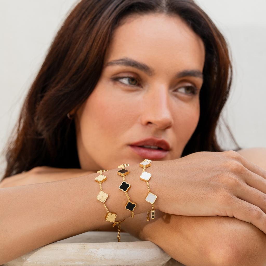 Celine Clover Bracelet - Gold