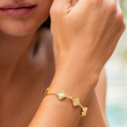 Celine Clover Bracelet - Gold
