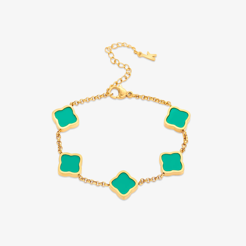 Celine Clover Bracelet - Gold