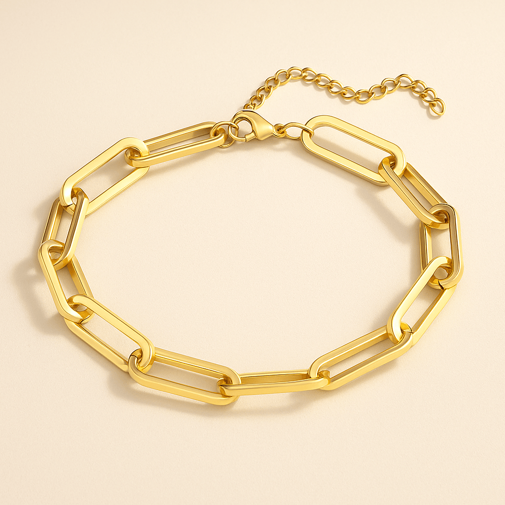 Tulum Chunky Paperclip Bracelet