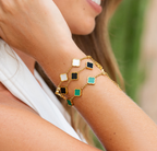 Celine Clover Bracelet - Gold
