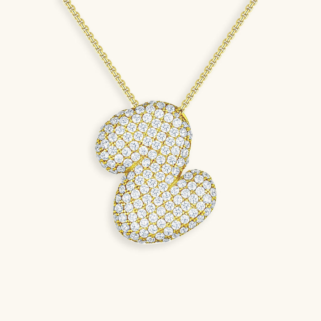 Hailey Bubble Initial Necklace (Bundle)
